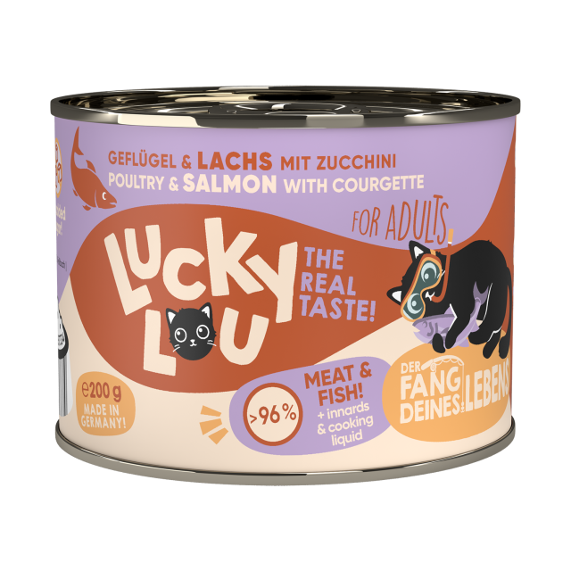 LUCKY LOU Lifestage pre Mačky Adult - Hydina a Losos - Image 4
