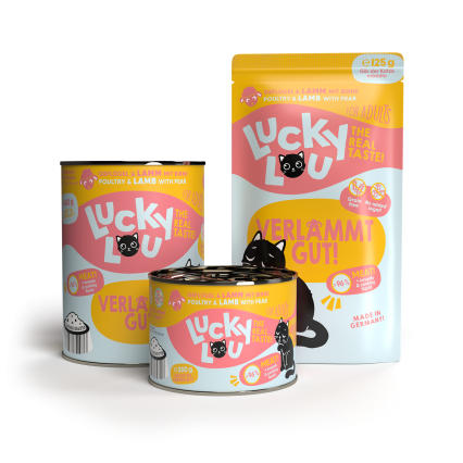 LUCKY LOU Lifestage pre Mačky Adult - Hydina a Jahňa