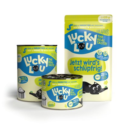 LUCKY LOU Lifestage pre Mačky Adult - Hovädzie a Hmyz