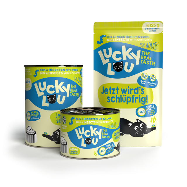 LUCKY LOU Lifestage pre Mačky Adult - Hmyz a Hovädzie