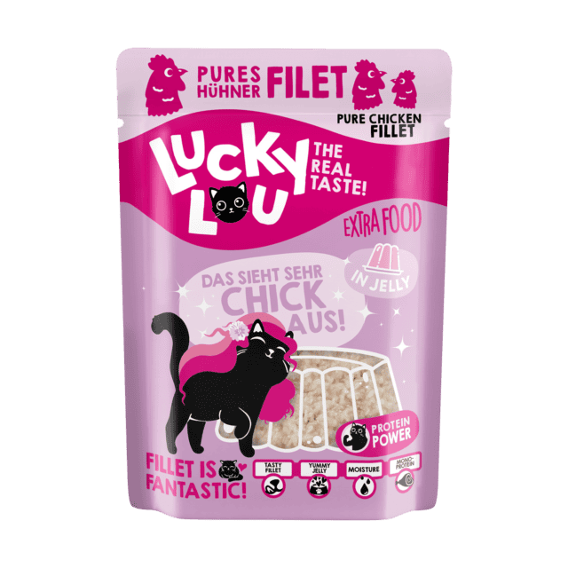 LUCKY LOU Extrafood pre Mačky Adult - Kurací filet v želé - Image 3