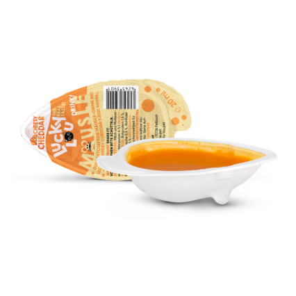 LUCKY LOU Mäusle maškrta v tvare myši pre Mačky - Cheddar